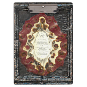 Prayer For Healing & Cross of Protection Clipboard