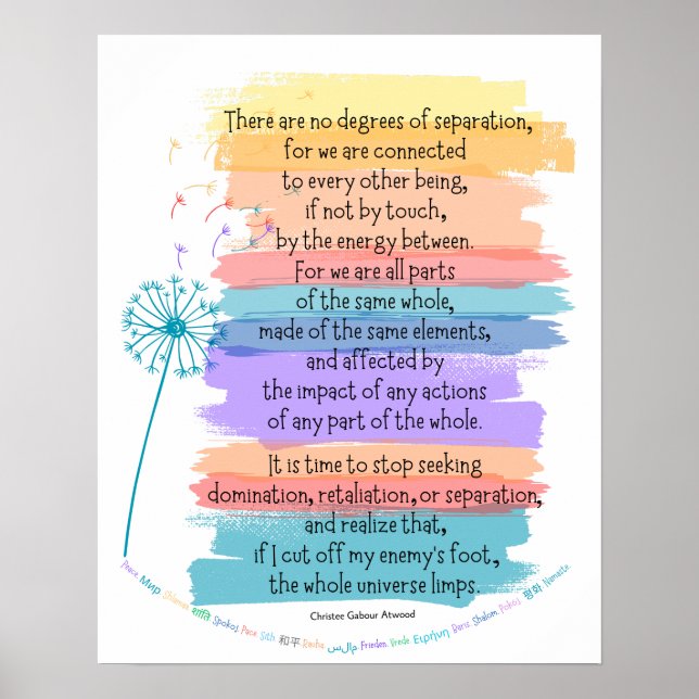 Prayer for Peace Poster (Front)