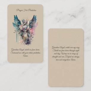 Prayer For Protection Angel Prayer Card