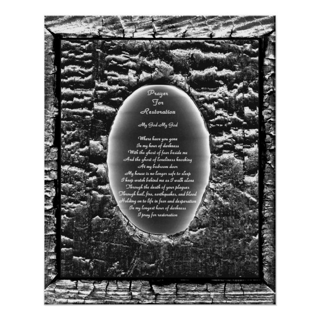 Prayer For Restoration Poster (Front)