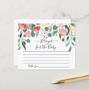 Prayer for the Baby Card Baby Shower Party