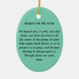 PRAYER FOR THE HOME ORNAMENT