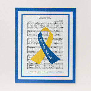 Prayer for Ukraine Hymn Sheet Music Jigsaw Puzzle