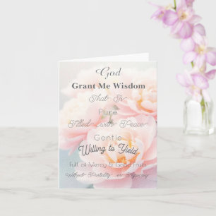 Prayer for Wisdom: Christian Greeting Card