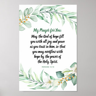 Prayer for You Calligraphy Poster