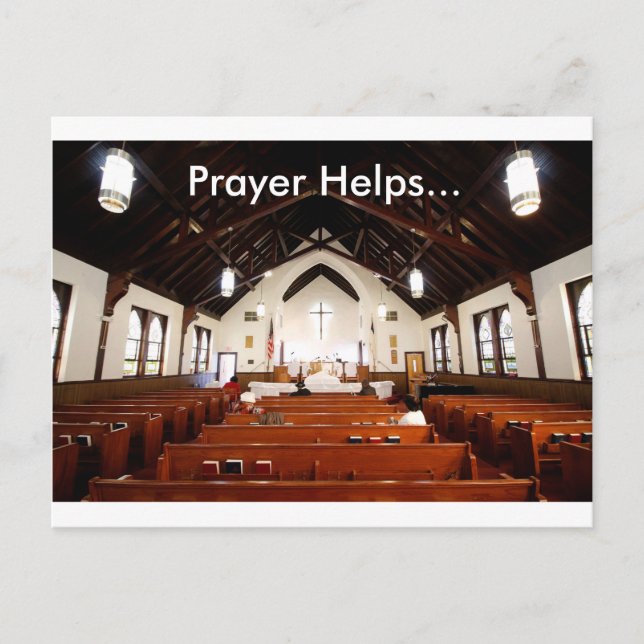 Prayer Helps Postcard (Front)