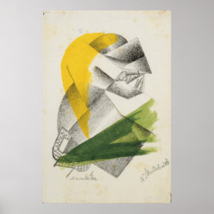 Prayer II, c.1913 (lithograph) Poster