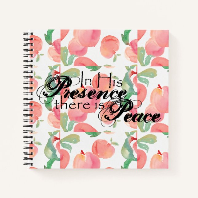 Prayer Journal Devotional Lined Spiral Notebook (Front)