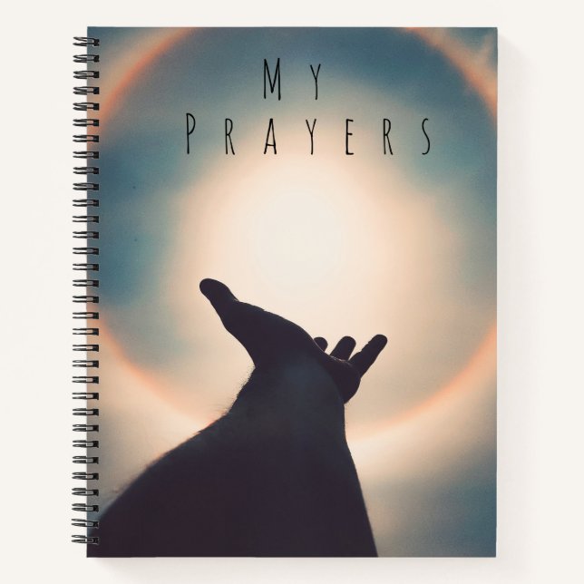 Prayer Journal / Floral Hands in Prayer Christian (Front)