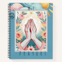 Prayer Journal / Floral Hands in Prayer Christian