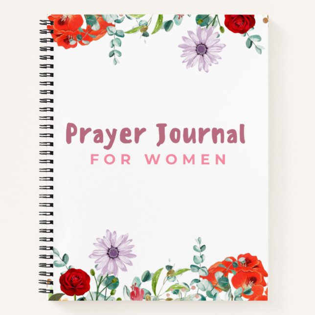 Prayer Journal For Women - Spiral Bound (Front)