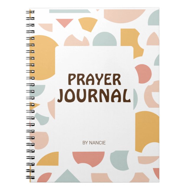 Prayer Journal Name Personalisation Notebook (Front)