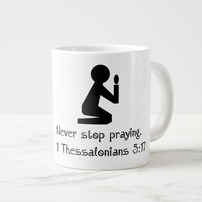 Prayer - Jumbo Mug (Front Right)
