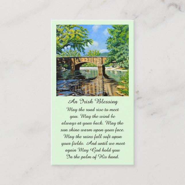 Prayer Memorial Blessing Funeral Card (Front)