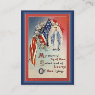 Prayer Military Blessed Virgin Mary Holy Card