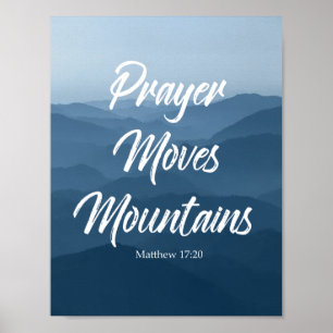PRAYER MOVES MOUNTAINS WALL ART