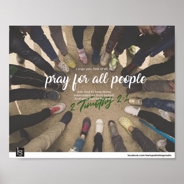 PRAYER OF A LITTLE GIRL (1 TIMOTHY 2:1) POSTER (Front)