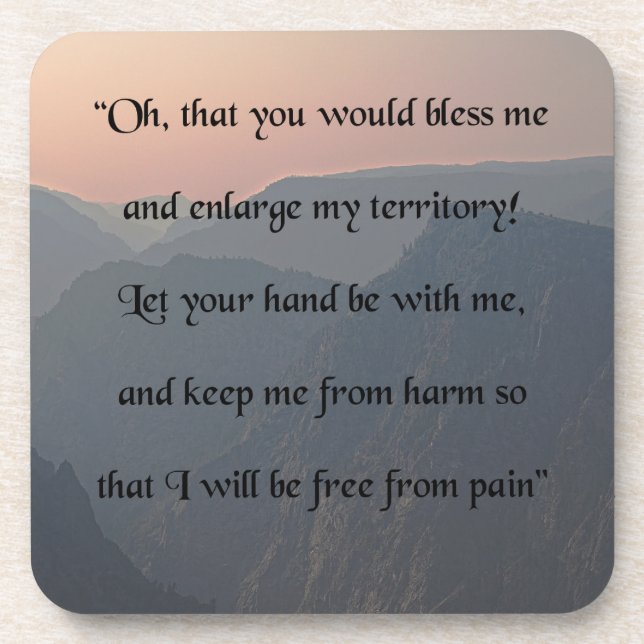 Prayer of Jabez Coaster (Front)