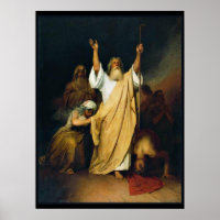 Prayer of Moses, fine art painting,