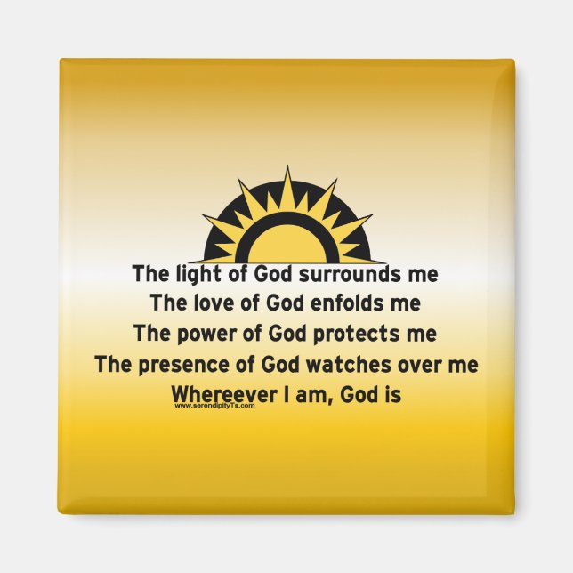 Prayer of Protection Magnet (Front)