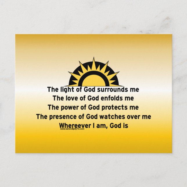 Prayer of Protection Postcard (Front)