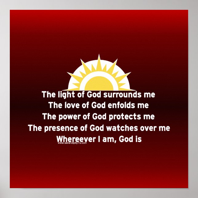 Prayer of Protection Poster (Front)