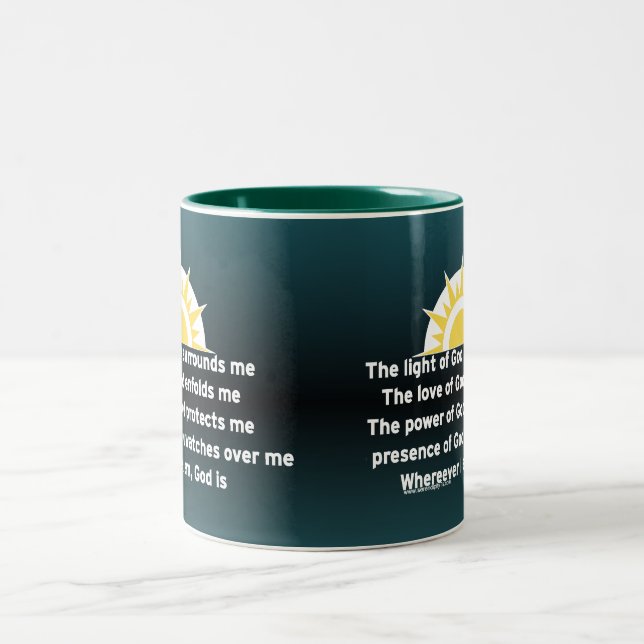 Prayer of Protection Two-Tone Coffee Mug (Center)