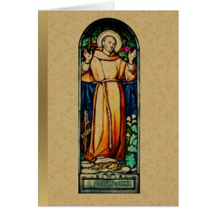 Prayer of Saint Francis of Assisi Stained Glass