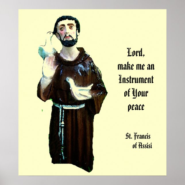 Prayer of Saint Francis Poster (Front)
