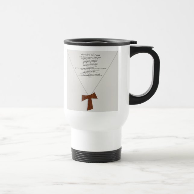 Prayer of Saint Francis Travel Mug (Right)