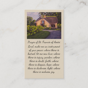 Prayer of St. Francis of Assisi Sympathy Card