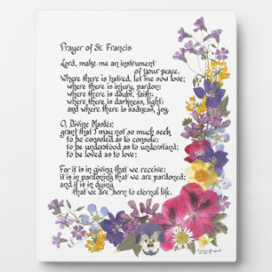 Prayer of St. Francis Plaque