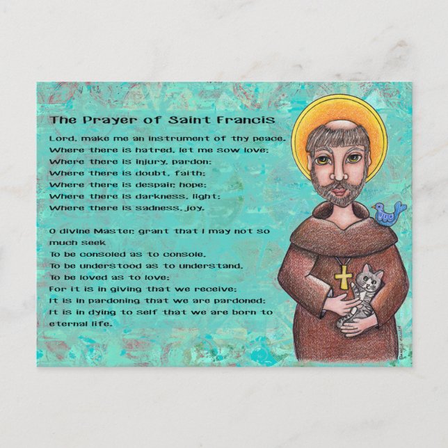 Prayer of St. Francis Postcard (Front)