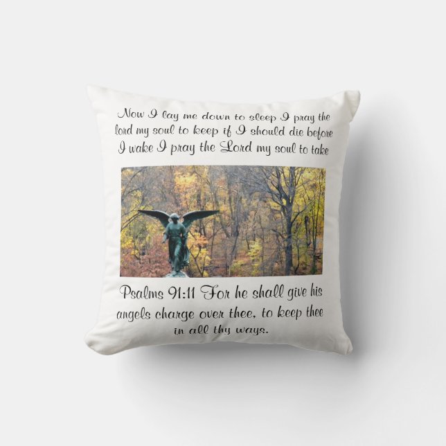 Prayer Pillow Psalms 91:11 (Front)