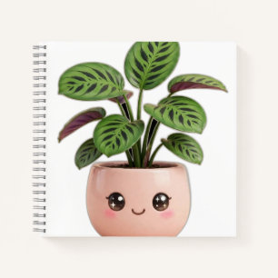 Prayer Plant Kawaii Indoor Plant Notebook