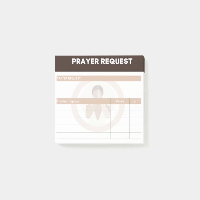 Prayer Request Post-it Note (Front)