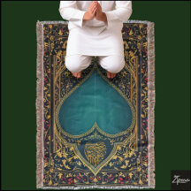 Prayer rug throw blanket