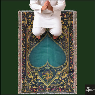Prayer rug throw blanket
