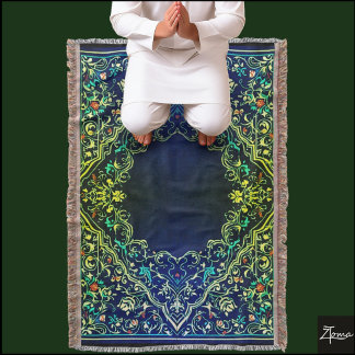 Prayer rug throw blanket