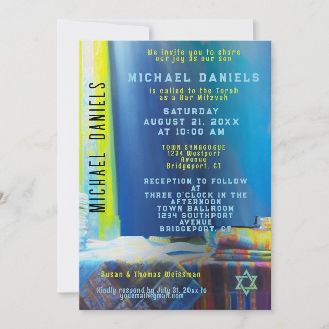  Prayer Shawls Invitation (Front)