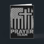 Prayer Team American Flag Christian Family Christi Card<br><div class="desc">Prayer Team American Flag Christian Family Christianity</div>