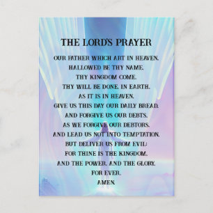 Prayer - The Lord's Prayer Postcard
