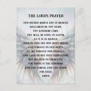 Prayer - The Lord's Prayer Postcard