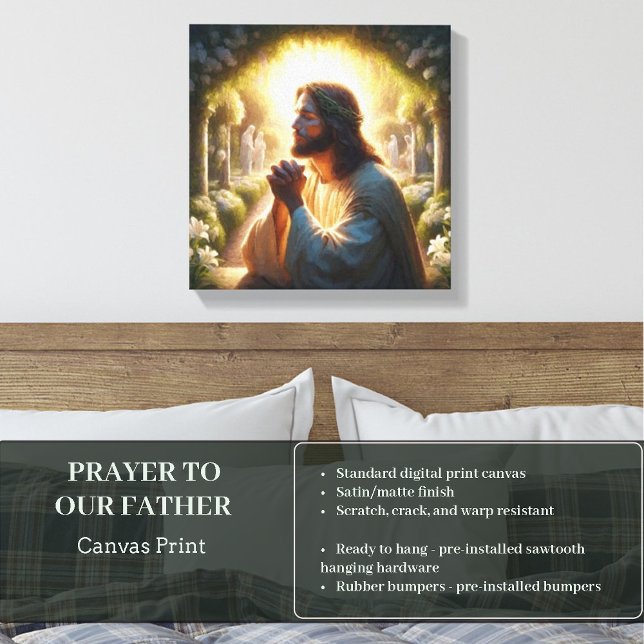 PRAYER TO OUR FATHER CANVAS PRINT (Creator Uploaded)
