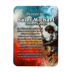 Prayer to Saint Michael the Archangel  Magnet