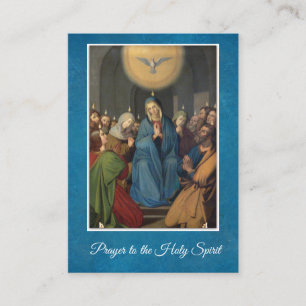 Prayer to the Holy Spirit Blessed Virgin Holy Card