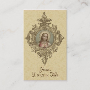 Prayer to the Sacred Heart of Jesus Holy Card