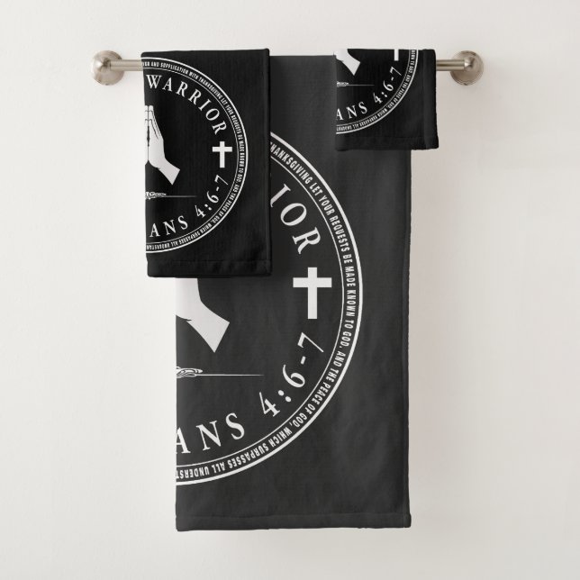 Prayer Warrior  Bath Towel Set (Insitu)