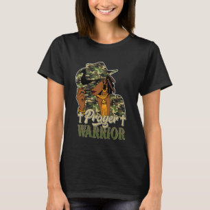 Prayer Warrior Black Cowgirl Western Christian Pra T-Shirt