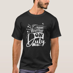 Prayer Warrior Christian Faith Jesus Cross Bible S T-Shirt